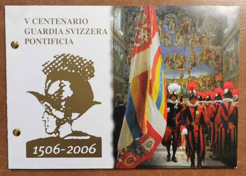2 Euro Vatikán 2006 - A Svájci gárda létrehozásának 500. évfordulója  (Numisbrief BU)