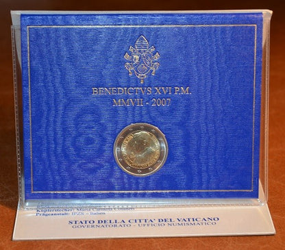 2 Euro Vatikán 2007 - XVI. Benedictus pápa 80. születésnapja (BU)
