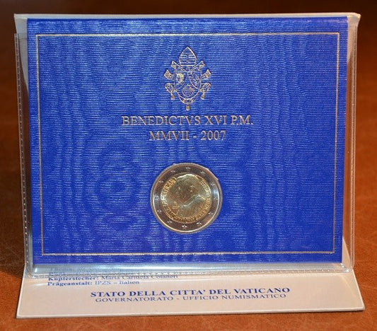 2 Euro Vatikán 2007 - XVI. Benedictus pápa 80. születésnapja (BU)