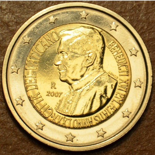 2 Euro Vatikán 2007 - XVI. Benedictus pápa 80. születésnapja (BU)