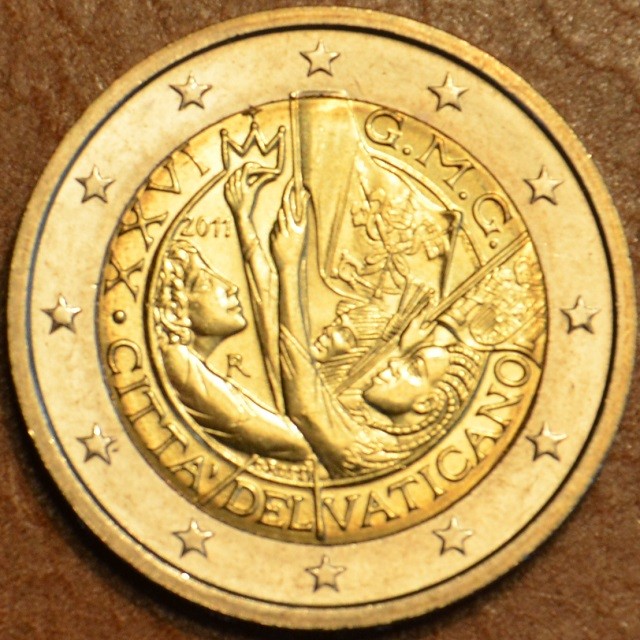 2 Euro Vatikán 2011 - XXVI. ifjúsági világtalálkozó Madrid (BU)