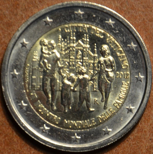 2 Euro Vatikán 2012 - A családok 7. világtalálkozója (UNC tok nélkül)