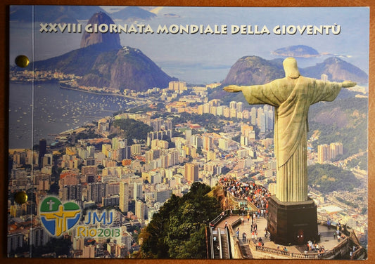 2 Euro Vatikán 2013 - 28. Világ Ifjúsági Nap Rio de Janeiro (Numisbrief)