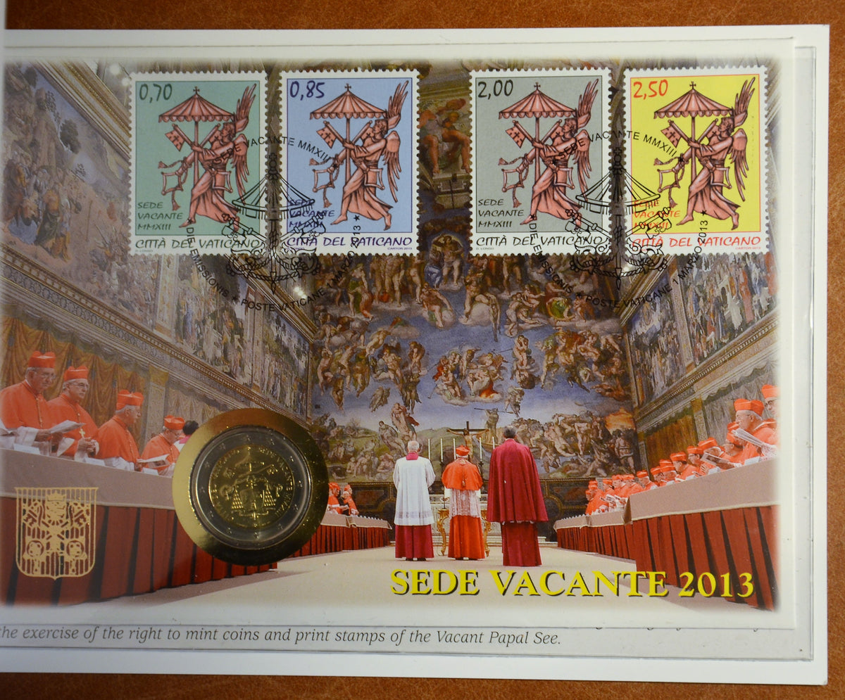2 Euro Vatikán 2013 - Sede Vacante (Numisbrief BU)
