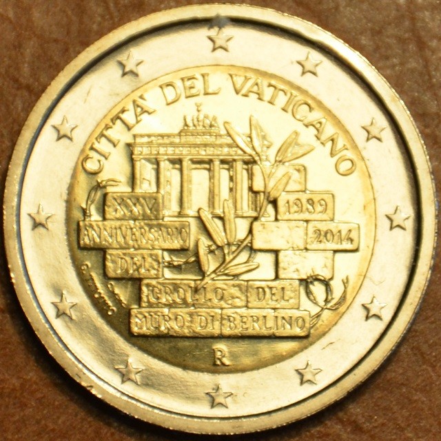 2 Euro Vatikán 2014 - A berlini fal leomlásának 25. évfordulója (BU)