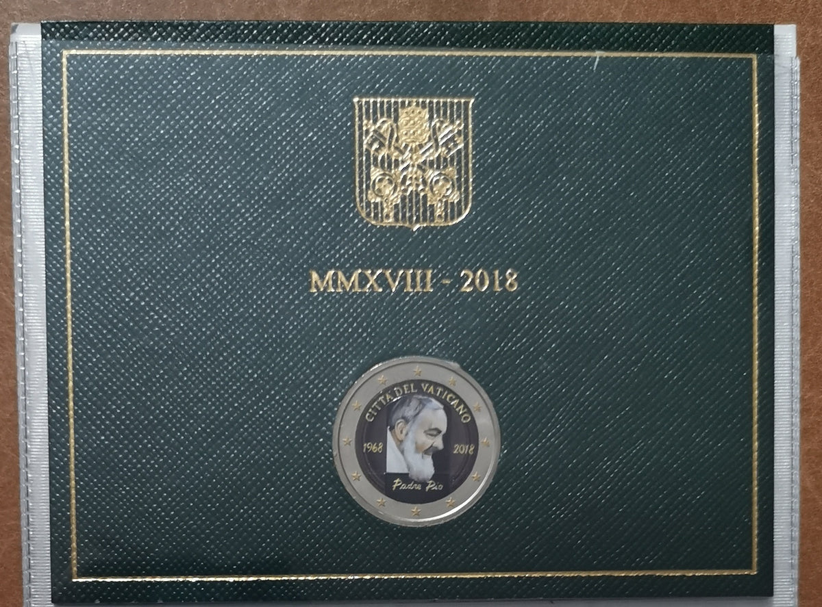 2 Euro Vatikán 2018 - Pio atya III. (színezett UNC)