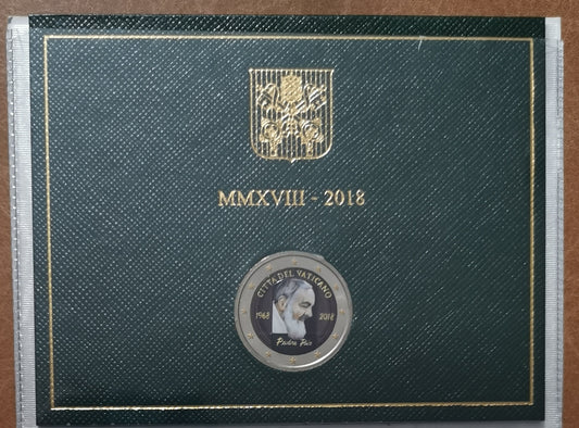 2 Euro Vatikán 2018 - Pio atya III. (színezett UNC)