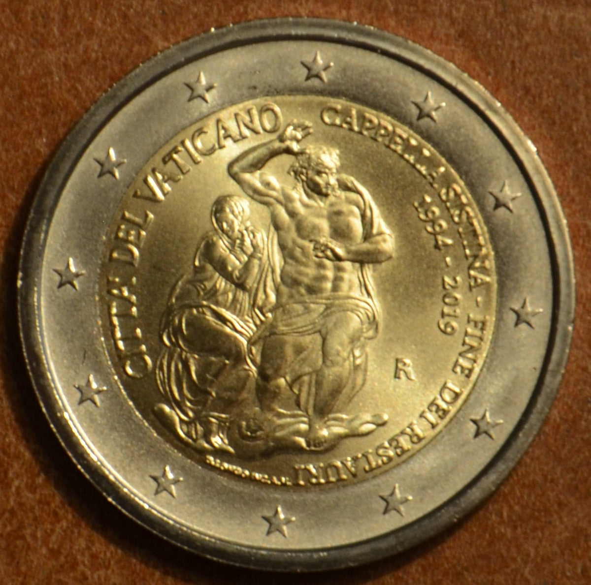 2 Euro Vatikán 2019 - Sixtus-kápolna (UNC)