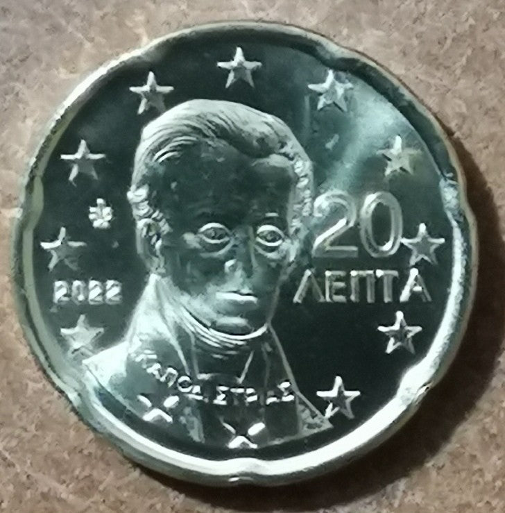 20 cent Görögország 2022 (UNC)