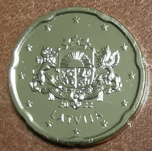 20 cent Lettország 2022 (UNC)