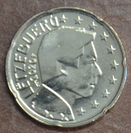 20 cent Luxemburg 2020 "híd" verjeggyel (UNC)