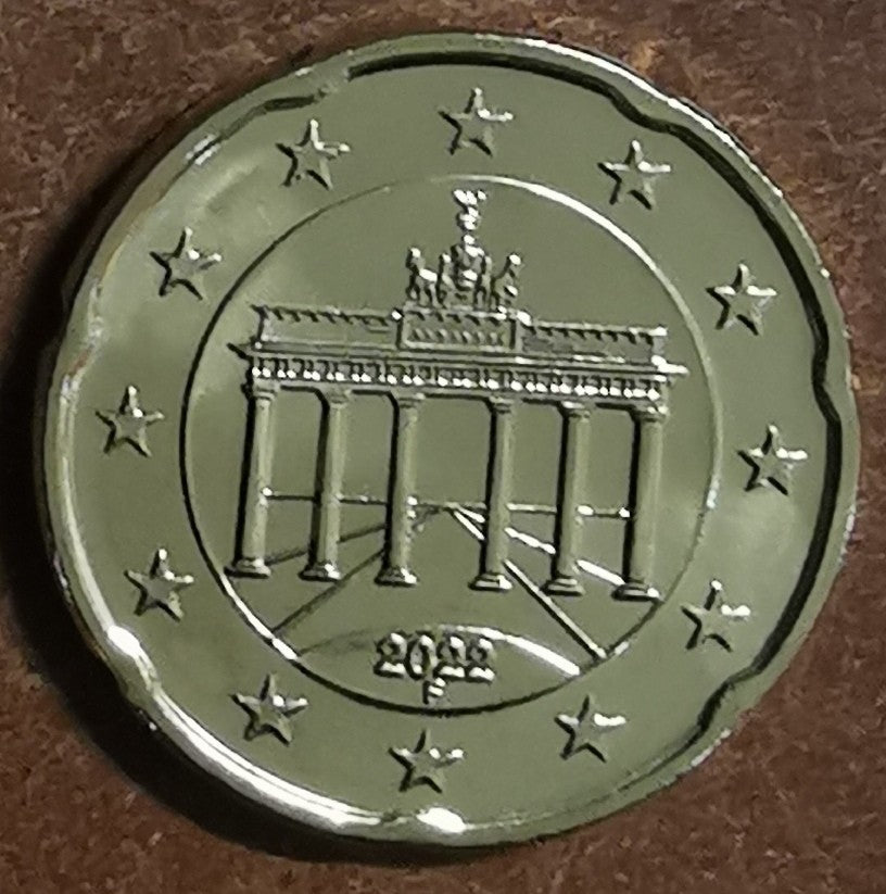 20 cent Németország 2022 "F" (UNC)