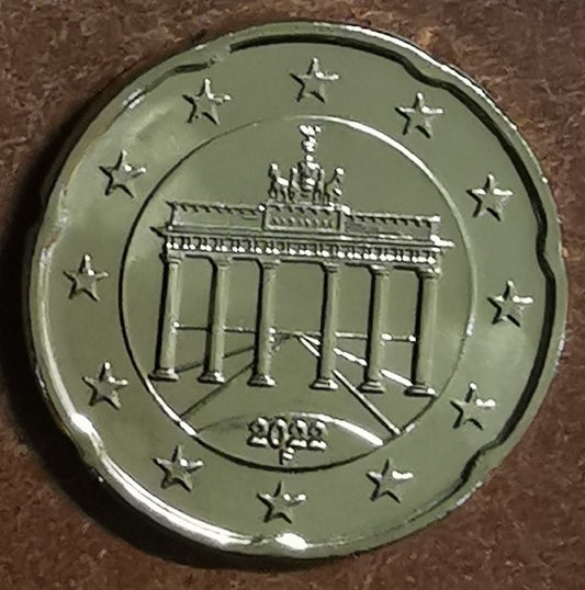 20 cent Németország 2022 "F" (UNC)