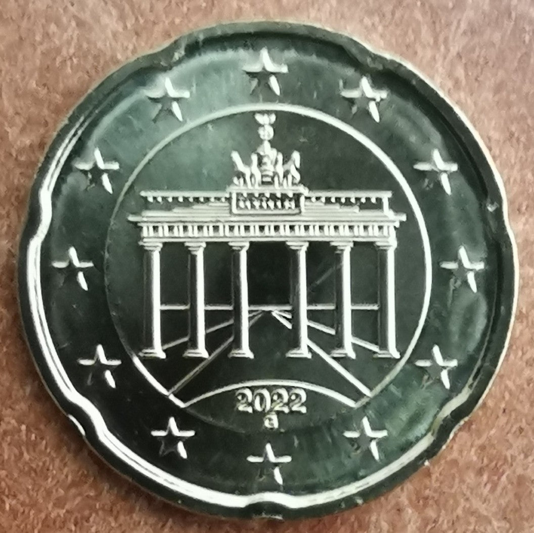 20 cent Németország 2022 "G" (UNC)