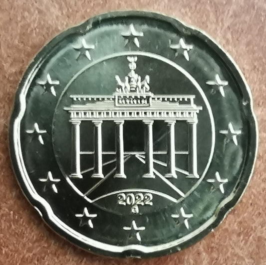 20 cent Németország 2022 "G" (UNC)