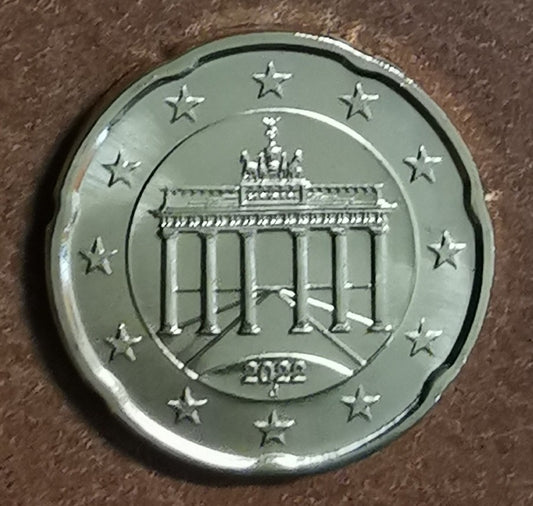 20 cent Németország 2022 "J" (UNC)