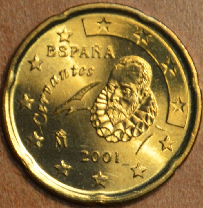 20 cent Spanyolország 2001 (UNC)