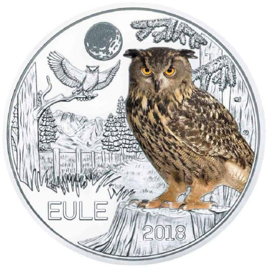 3 Euro Ausztria 2018 Bagoly (UNC)