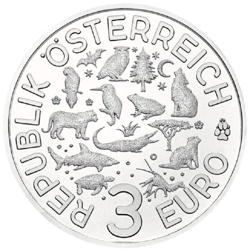 3 Euro Ausztria 2018 Béka (UNC)