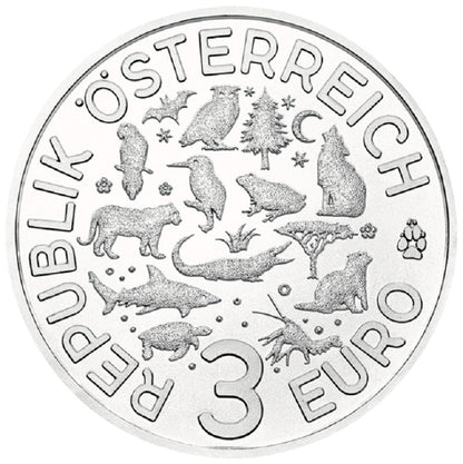 3 Euro Ausztria 2018 Béka (UNC)