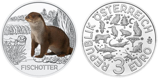 3 Euro Ausztria 2019 - Vidra (UNC)