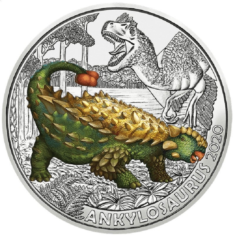 3 Euro Ausztria 2020 - Ankylosaurus magniventris (UNC)