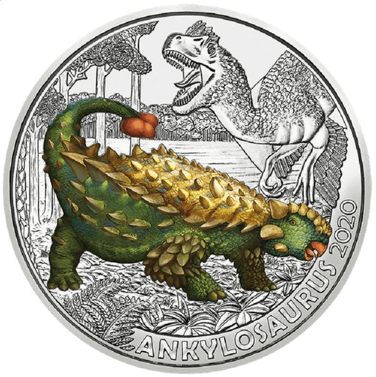 3 Euro Ausztria 2020 - Ankylosaurus magniventris (UNC)