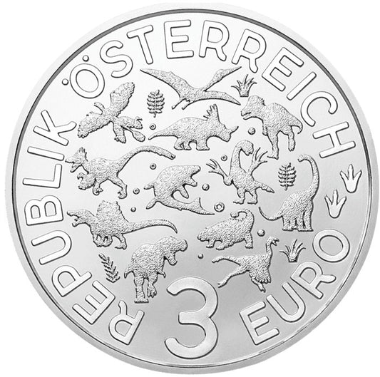 3 Euro Ausztria 2021 - Deinonychus antirrhopus (UNC)