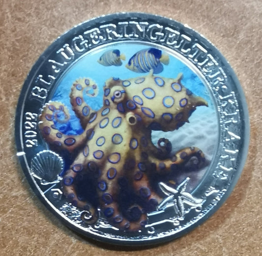 3 Euro Ausztria 2022 - A kékgyűrűs polip (UNC)
