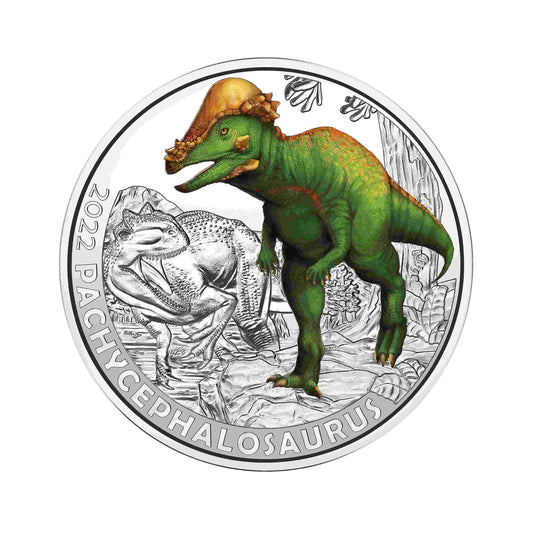 3 Euro Ausztria 2022 - Pachycephalosaurus (UNC)