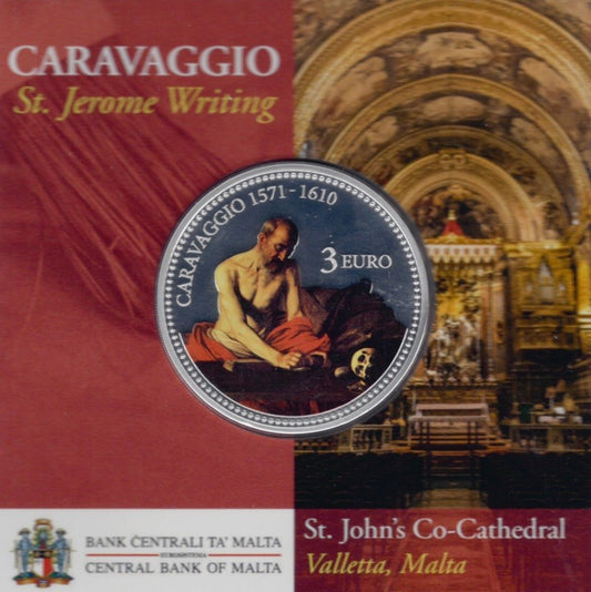3 Euro Málta 2022 - Caravaggio (színes BU)