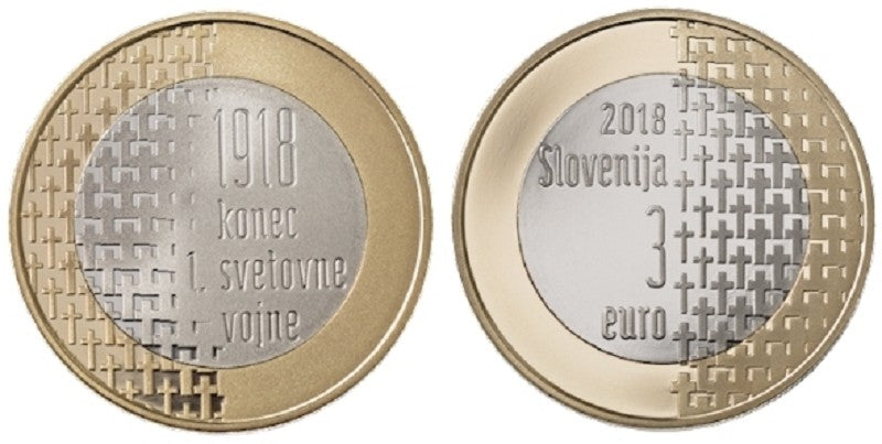 3 Euro Szlovénia 2018 (UNC)