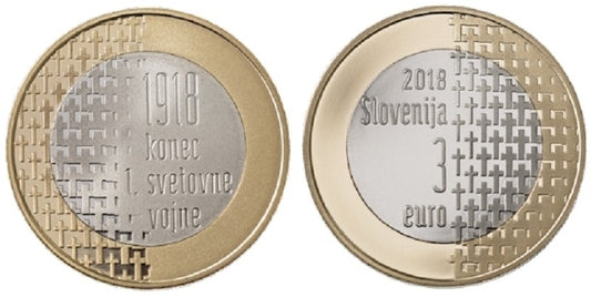3 Euro Szlovénia 2018 (UNC)