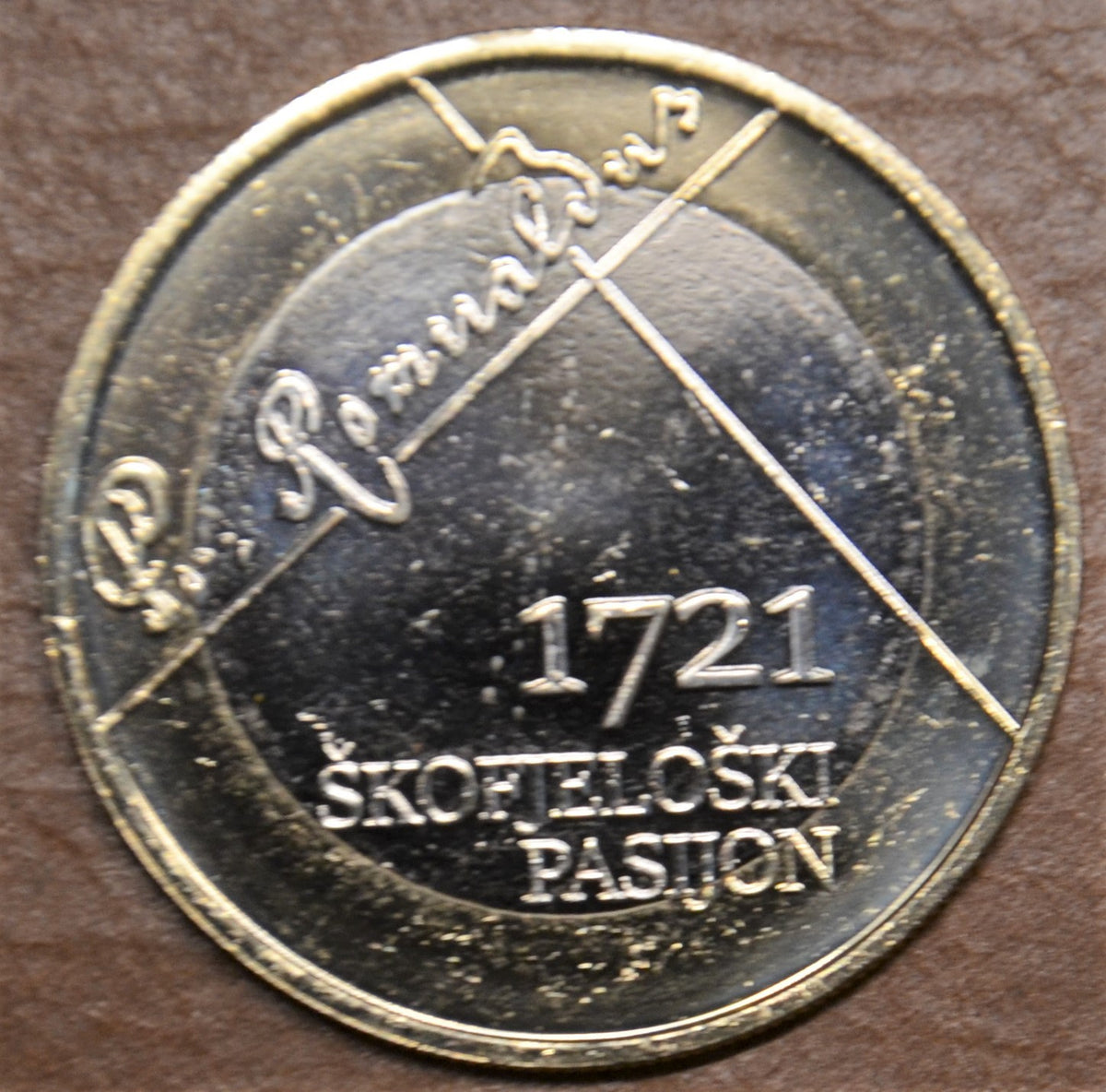 3 Euro Szlovénia 2021 Škofja Loka (UNC)