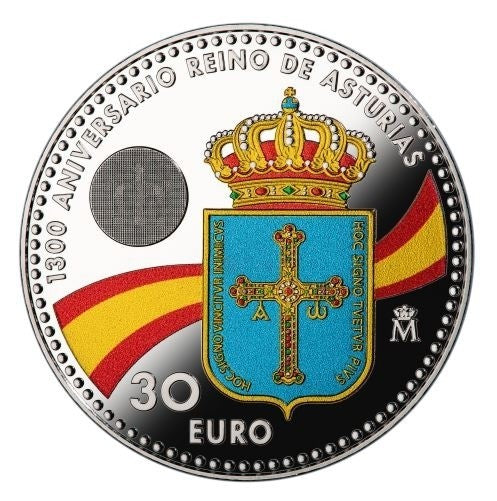 30 Euro Spanyolország 2018 Asturias (UNC)