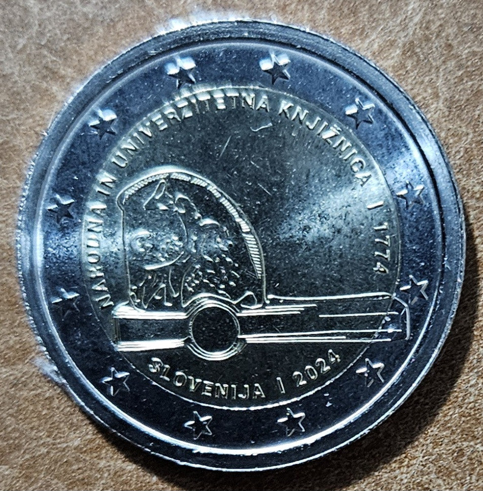 2 Euro Szlovénia 2024 - Országos és Egyetemi Könyvtár (UNC)
