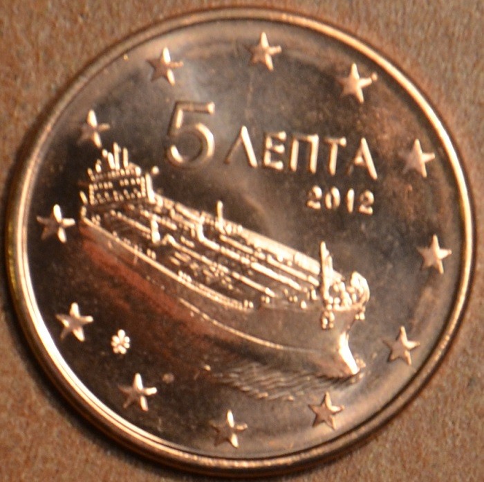 5 cent Görögország 2012 (UNC)