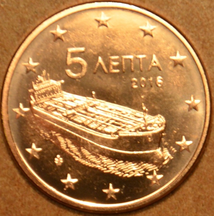 5 cent Görögország 2016 (UNC)