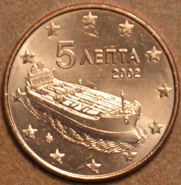 5 cent Görögország "F" 2002 (UNC)