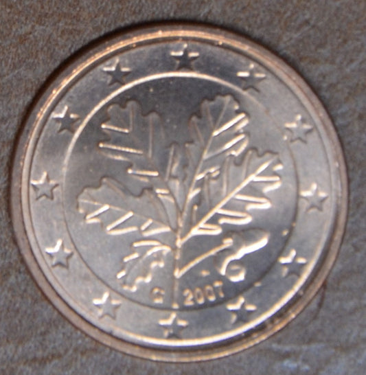 5 cent Németország 2007 "G" (UNC)