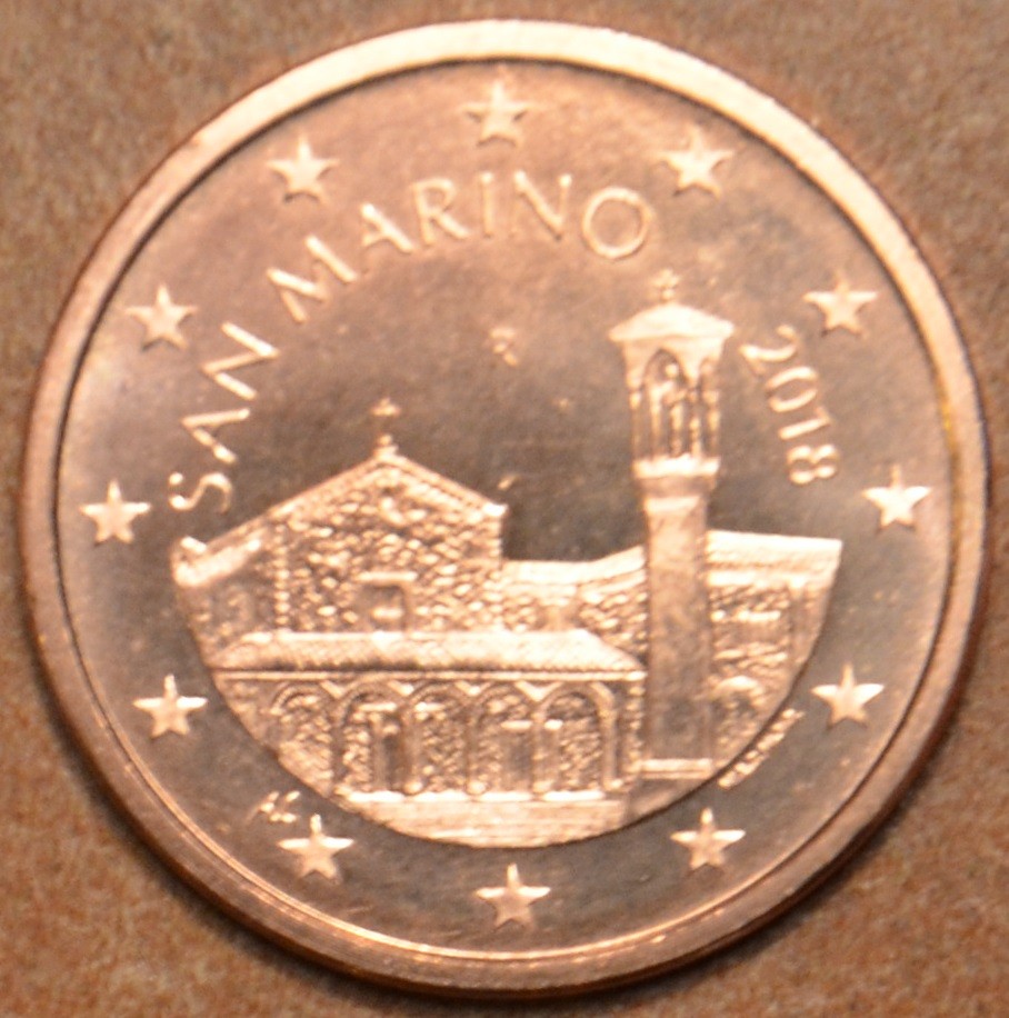 5 cent San Marino 2018 - Új dizájn (UNC)