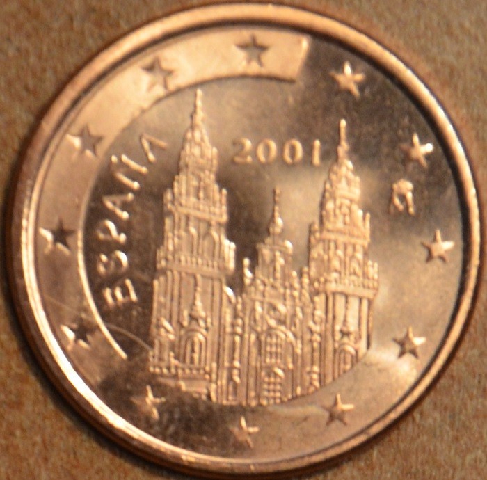 5 cent Spanyolország 2001 (UNC)