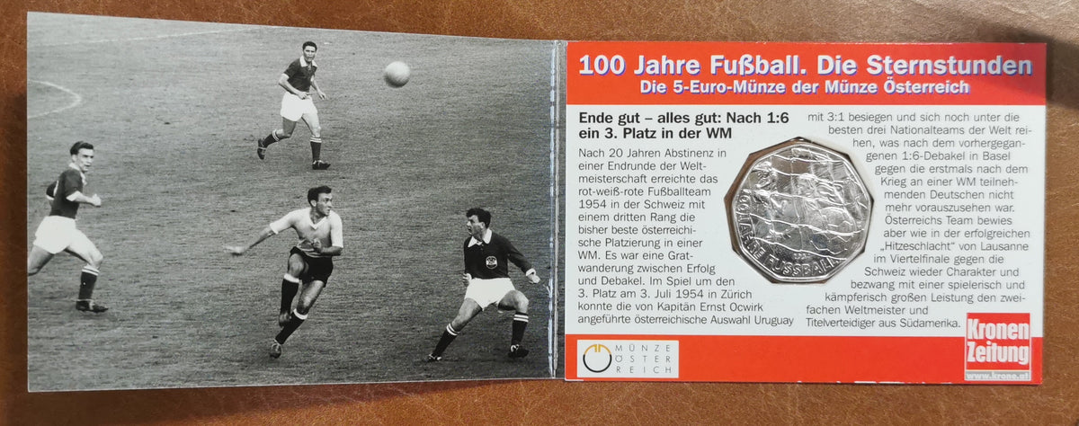 5 Euro Ausztria 2004 - A foci 100 éve v2 (UNC)