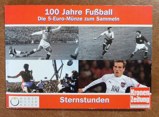 5 Euro Ausztria 2004 - A foci 100 éve v3 (UNC)