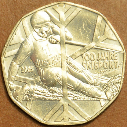 5 Euro Ausztria 2005 - A sízés 100 éve (UNC)