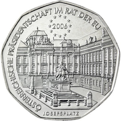 5 Euro Ausztria 2006 - Az EU elnökség (UNC)