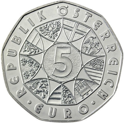 5 Euro Ausztria 2006 - Az EU elnökség (UNC)