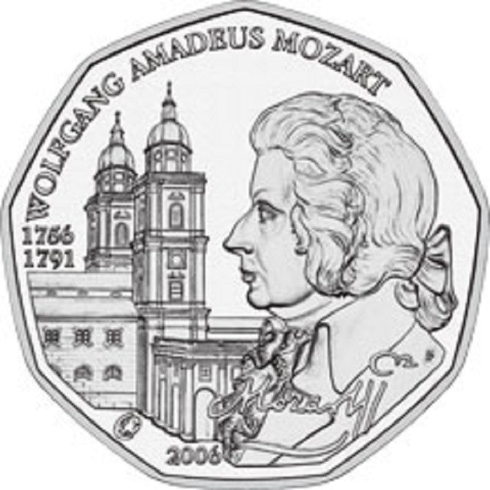 5 Euro Ausztria 2006 - W. A. Mozart (UNC)