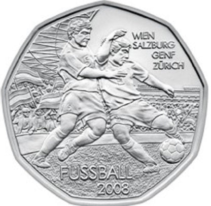 5 Euro Ausztria 2008 - Labdarúgás 2 (UNC)