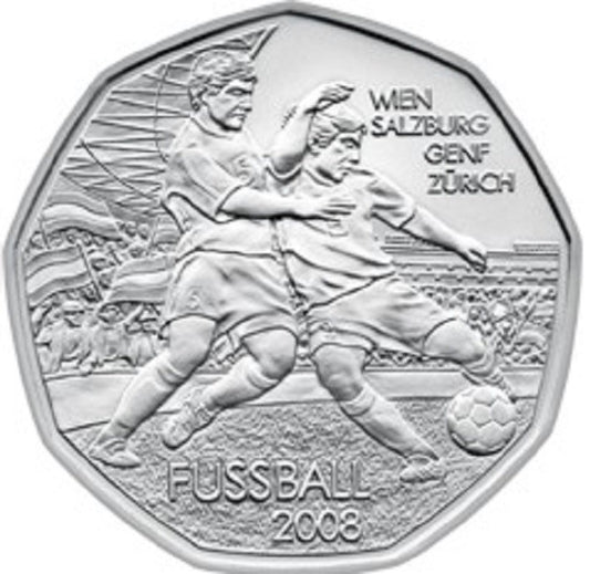 5 Euro Ausztria 2008 - Labdarúgás 2 (UNC)
